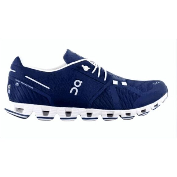 ON RUNNING Cloud "Navy/White" Running Shoes Size 8.5 - Picture 1 of 9
